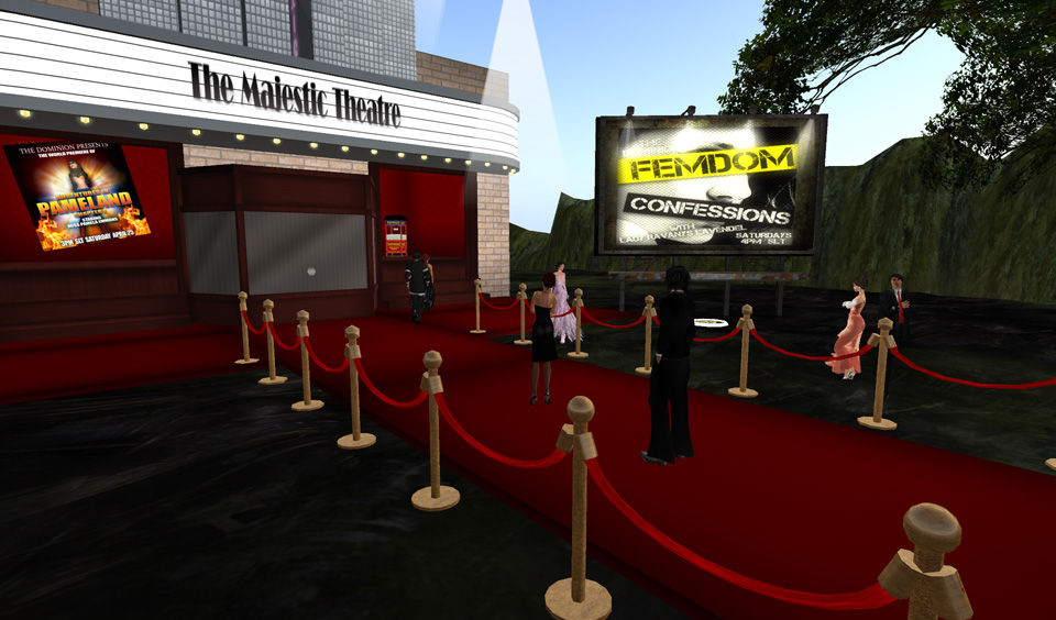 Red carpet outside the Majestic Theatre