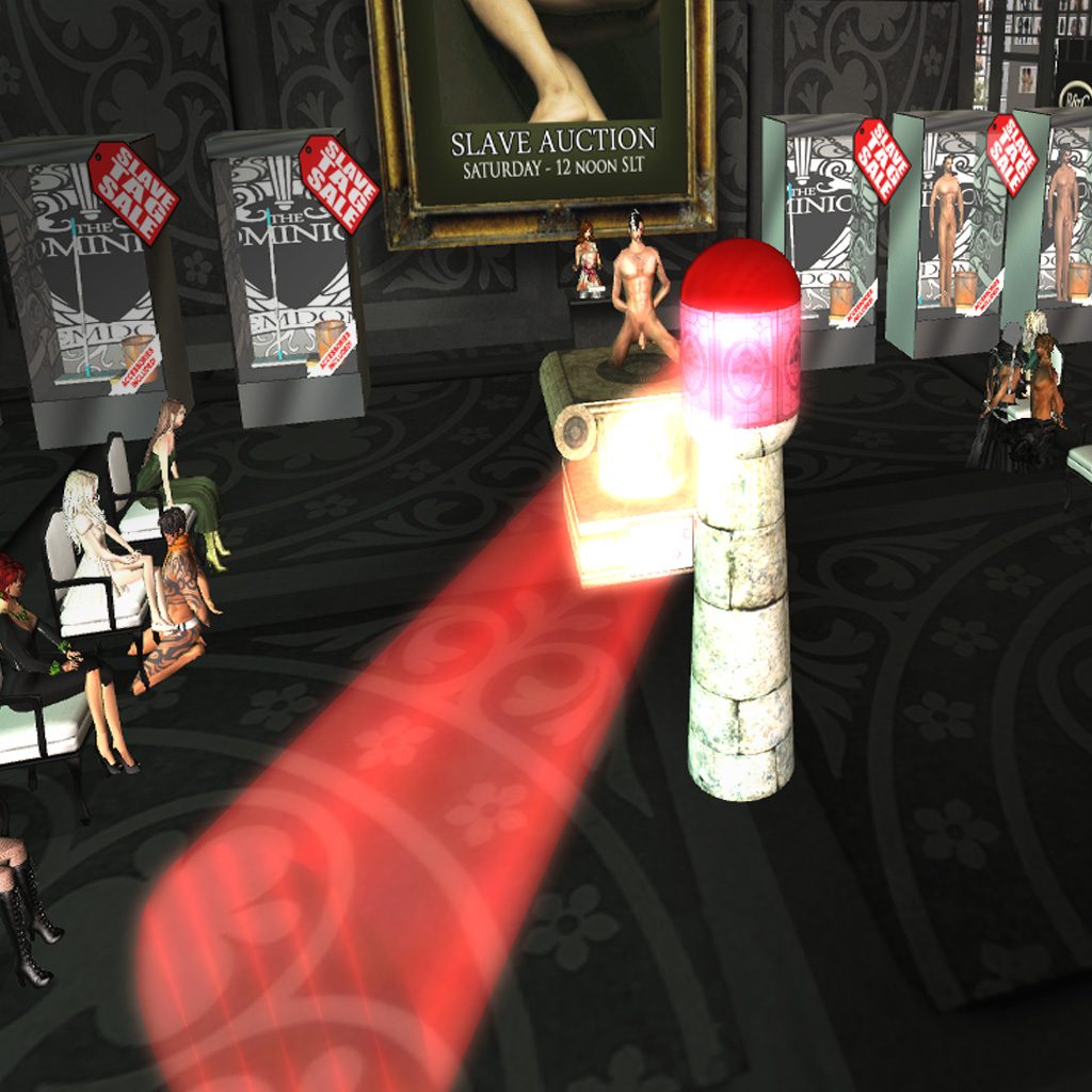 The giant lamp at the slave auction