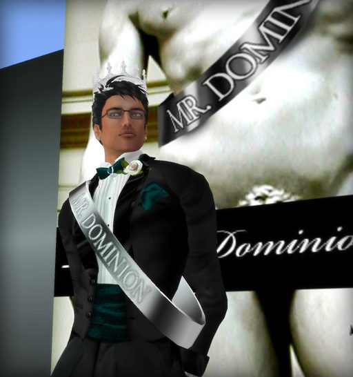Mr. Dominion wearing his sash